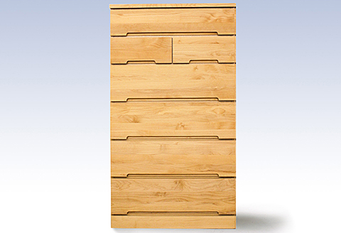 60HCNA 無垢材を使用したチェスト【諸富家具】：C140-009