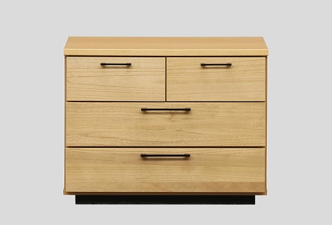 80チェスト3段 オルガ【諸富家具】：B790-006