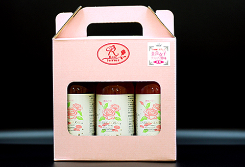 飲むバラ プリティーロゼ 3本：B100-031