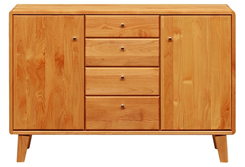 kumukumu120リビングボード　クリア色【諸富家具】：C399-001