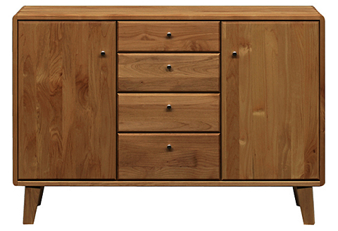 kumukumu120リビングボード　WN色【諸富家具】：C399-002