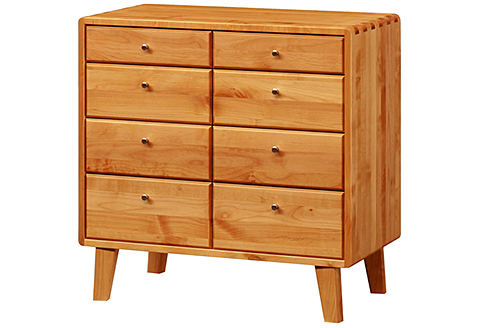 kumukumu80-4段リビングチェスト　クリア色【諸富家具】：C358-005