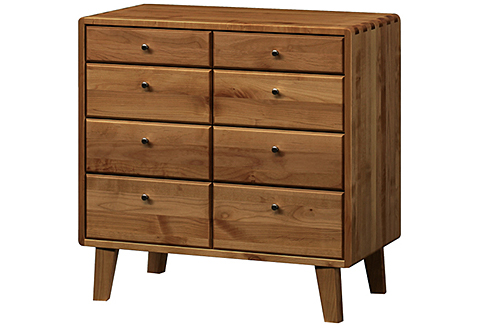 kumukumu80-4段リビングチェスト　WN色【諸富家具】：C358-006