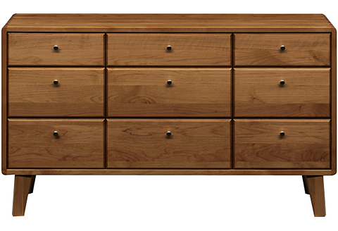 kumukumu120-3段リビングチェスト　WN色【諸富家具】：C399-004