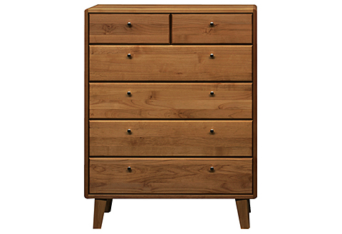 kumukumu85-5段チェスト　WN色【諸富家具】：C399-005