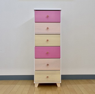 40チェスト6段 スプラウト【諸富家具】：B740-005