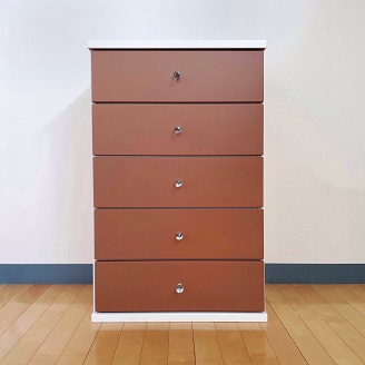 60チェストキャンディ5段（全6色）【諸富家具】：B790-007