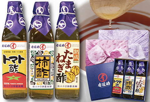 柿酢 玉ねぎ酢 トマト酢 ギフトセット：B230-007