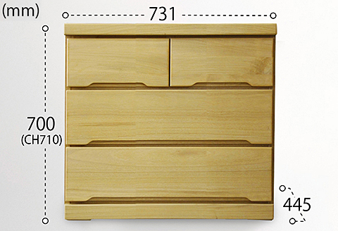 75-3LC収納家具（NA）【諸富家具】：B850-012