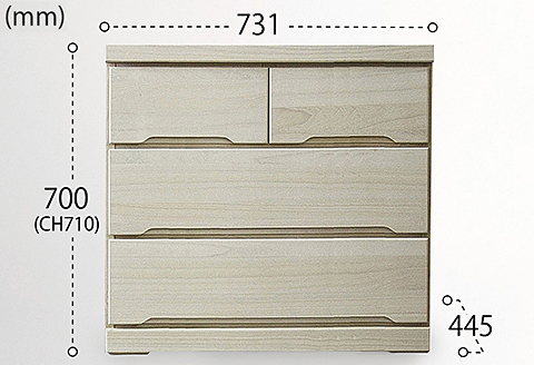 75-3LC収納家具（白）【諸富家具】：B850-014