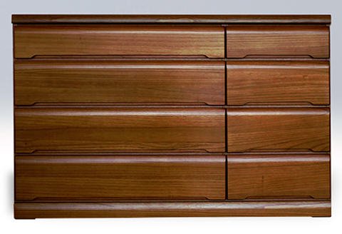 150LC無垢材使用チェスト蓮（BR）【諸富家具】：C193-003