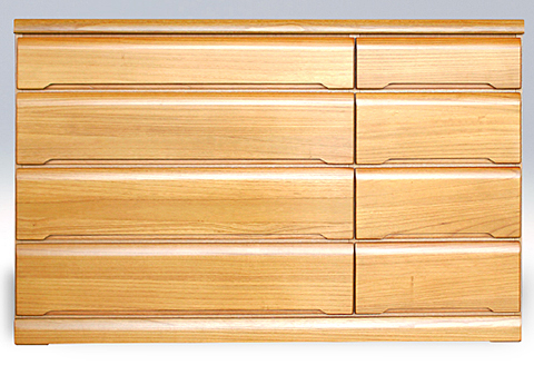 150LC無垢材使用チェスト蓮（NA）【諸富家具】：C193-005