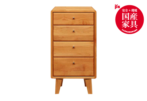 kumukumu42-4段キャビチェスト　クリア色【諸富家具】：C217-002