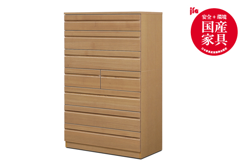 ノーツ 85-7段チェスト ハンドナチュラル色【諸富家具】：C337-001