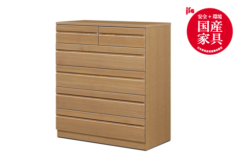 ノーツ 85-5段チェスト ハンドナチュラル色【諸富家具】：C278-001