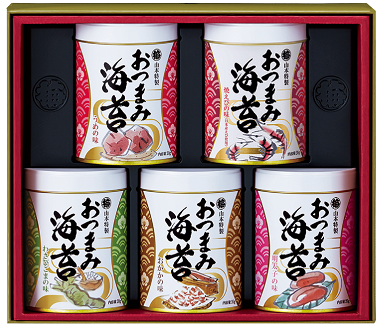 山本海苔店 おつまみ海苔 5缶詰合せ：B175-006