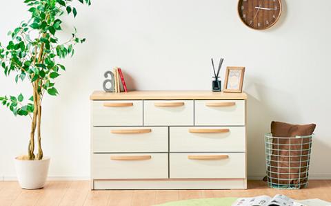 アベニール 110-3段 チェスト【諸富家具】：C143-015