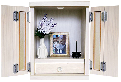 メモリアルボックス虹M（4枚戸）【諸富家具】：B550-001