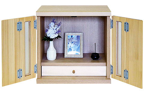 メモリアルボックス虹L（4枚戸）【諸富家具】：B845-002