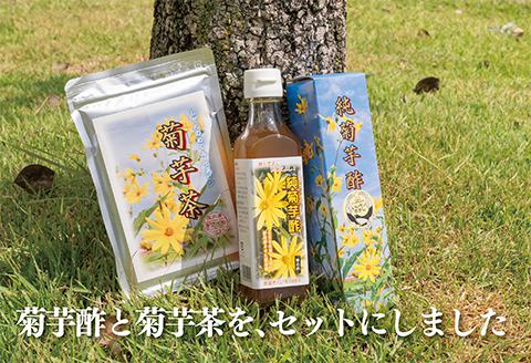 菊芋酢サンフラワービネガー(1本)と菊芋茶(1袋)：B130-019