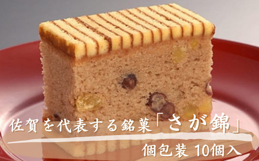 さが錦 10個入 村岡屋 個包装 菓子 スイーツ 銘菓 老舗 創作菓子 和菓子 九州 佐賀県 佐賀市 ：A090-028