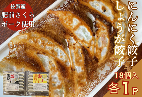 佐賀産「肥前さくらポーク」を100％使用した餃子2Pセット（合計36個）：B125-025