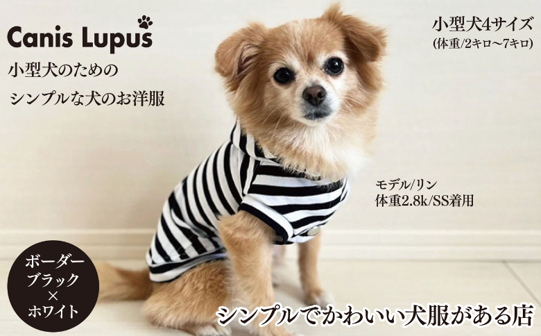 オーナー様とお揃いで着れるボーダーパーカー：B250-016