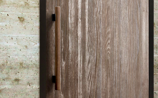 木製（ウォールナット材）取っ手　長60cm：B385-002