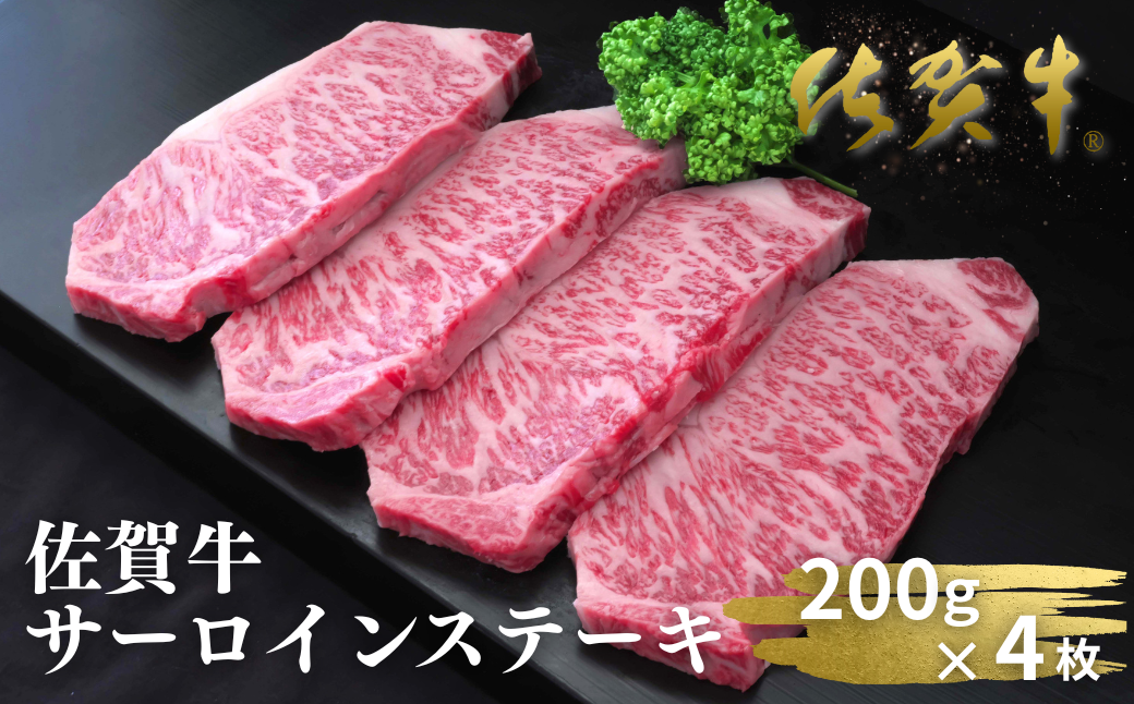 佐賀牛サーロインステーキ 200g×4枚：B420-006