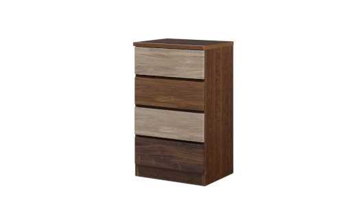 スリムチェスト ワルツ 幅50-4段 隙間収納【諸富家具】：B910-002