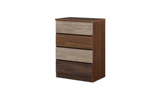 スリムチェスト ワルツ 幅60-4段 隙間収納【諸富家具】：B950-005