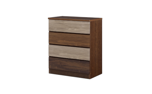 スリムチェスト ワルツ 幅70-4段 隙間収納【諸富家具】：C124-006