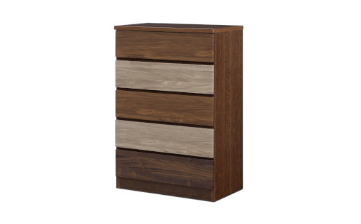 スリムチェスト ワルツ 幅70-5段 隙間収納【諸富家具】：C142-005