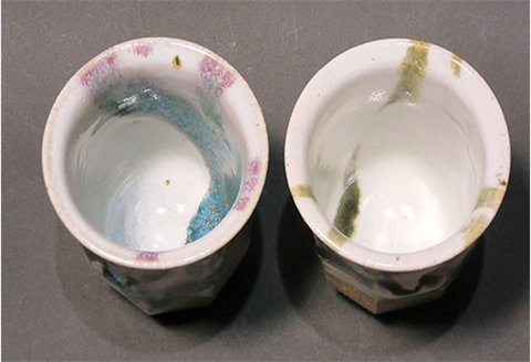 唐津焼 面取り朝鮮唐津組湯呑セット お茶 お酒