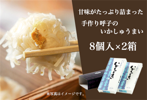 呼子のいかしゅうまい 8個入×2箱 手作り直送!! 惣菜 ギフト用 贈り物
