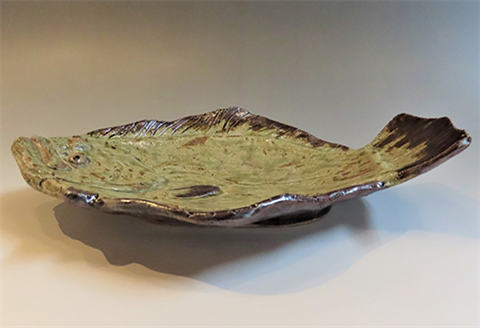 唐津焼 お魚 中皿シリーズ(ヒラメ) 料理 食器