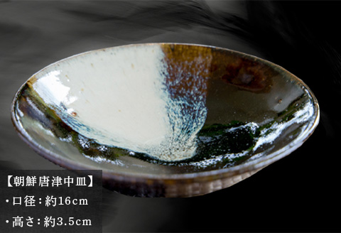 唐津焼 朝鮮唐津中皿 中野政之作