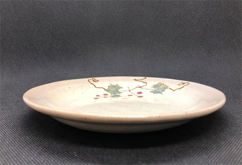 唐津焼 釉裏紅中皿 かわいい 丸皿 プレート 取り皿 デザート ギフト