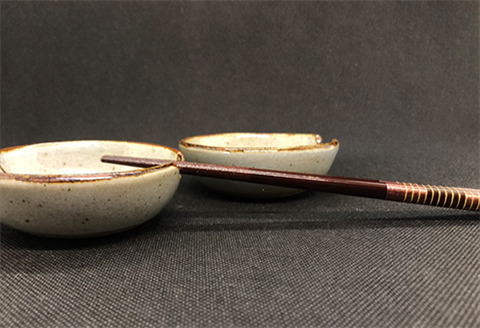 唐津焼 絵唐津箸置き小皿(ペア) 取り皿 ギフト