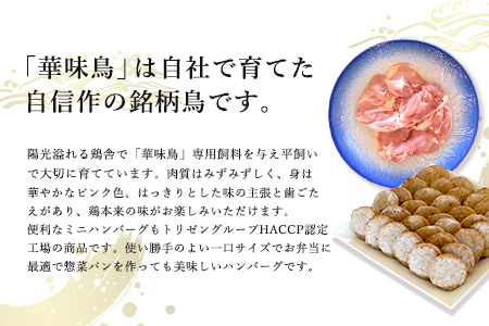 佐賀県唐津市産 華味鳥もも肉1kg×2P・ミニハンバーグ1kg(合計3kg) 鶏肉 唐揚げ 親子丼 お弁当