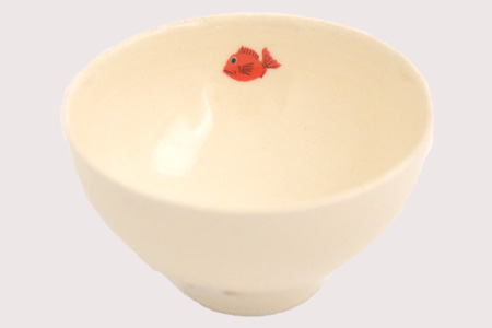 目出鯛器 汁椀 唐津の焼物 汁椀×1 お食い初め 百日祝い 出産祝い 誕生日 入学祝い お祝い事 プレゼント等