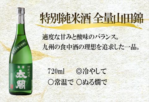 唐津地酒太閤 淡麗辛口の大吟醸酒 芳醇辛口の特別純米酒 濃淳うま口の純米酒 720ml各1本(計3本) 日本酒飲み比べセット B-3