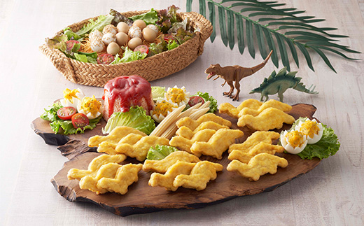 恐竜チキンナゲット 500g×4袋(合計2kg)  恐竜 チキン ナゲット 電子レンジ お弁当 おかず おやつ おつまみ 食品 子供向け