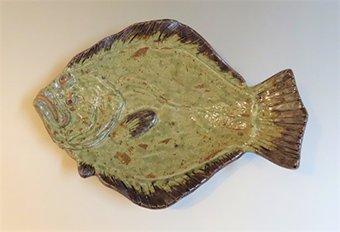 唐津焼 お魚 中皿シリーズ(ヒラメ) 料理 食器