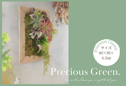 豪華な空間演出を叶える アート多肉植物フレームアレンジ【プレシャス・グリーン】壁掛 壁飾り インテリア おしゃれ アートフレーム