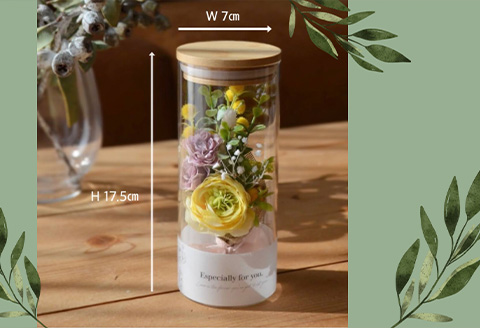 《お家で気軽にキット制作》枯れないお花 フラワーボトルアレンジメント かわいい ハンドメイド プレゼント 「2024年 令和6年」