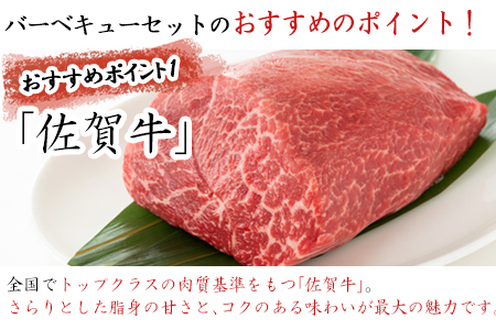 佐賀牛 華味鳥BBQセット 4種 (タレ付) 合計1.5kg アウトドア