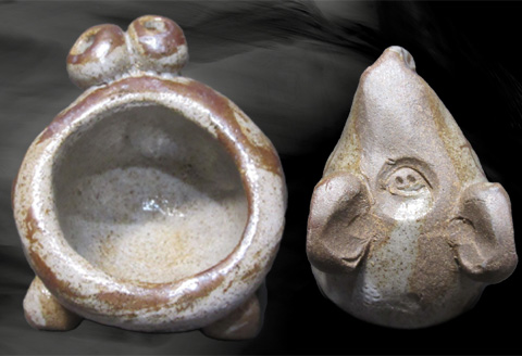 唐津焼 ムツゴロウ 薬味入れ 置物 かわいい 食器 陶器