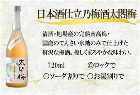「母の日」唐津地酒太閤 聚楽太閤純米酒と大人気の梅酒ファミリーセット 720ml各1本(計2本)