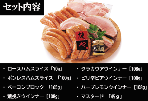 「お歳暮」マスターセレクトA 4種のウインナーと3種のハムセット(マスタード付) 加工品 ギフト